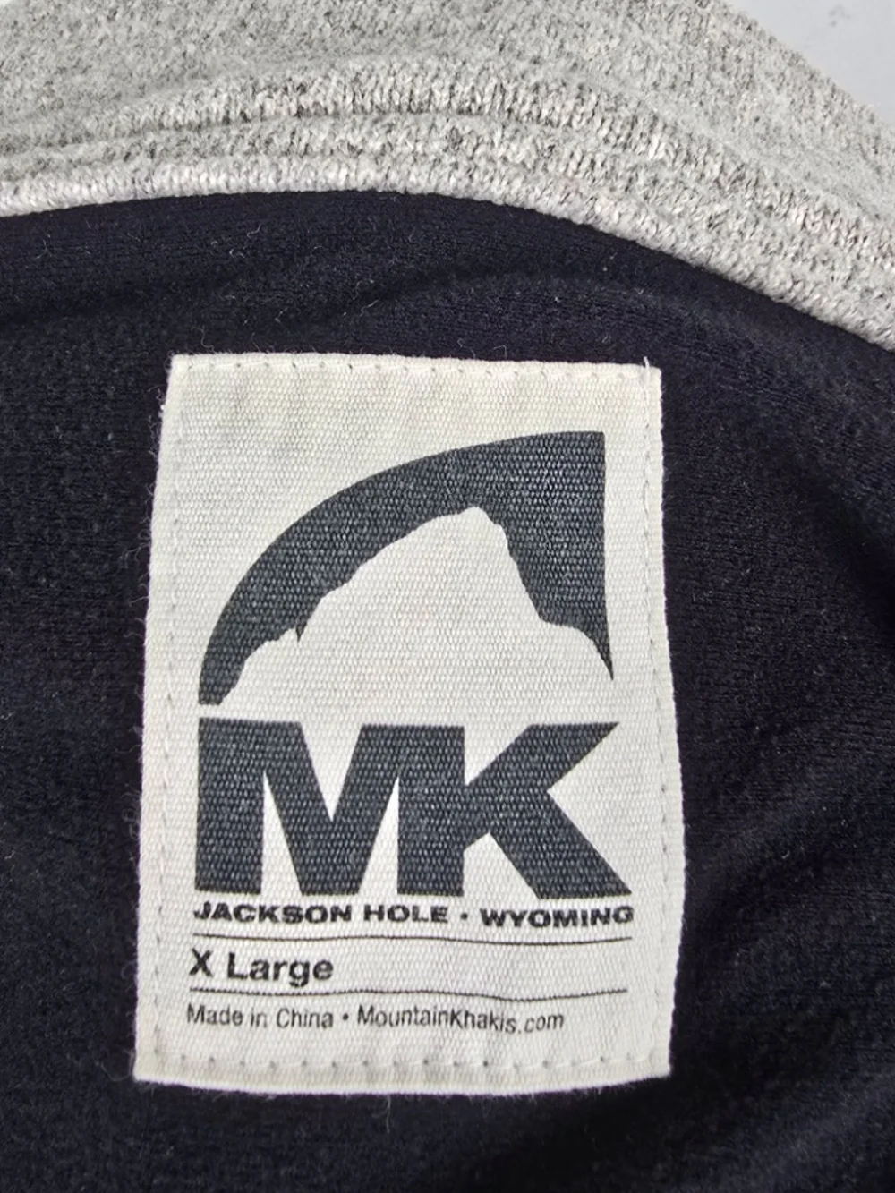 Mountain Khakis Old Faithful Sweater Jacket Fleece Full Zip Mens XL Oatmeal Grey